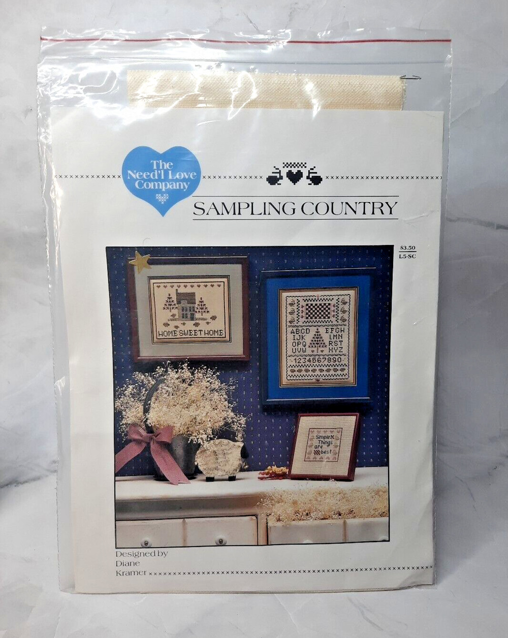 The Need'l Love Company Sampling Country Cross Stitch Sampler Sheep At Home